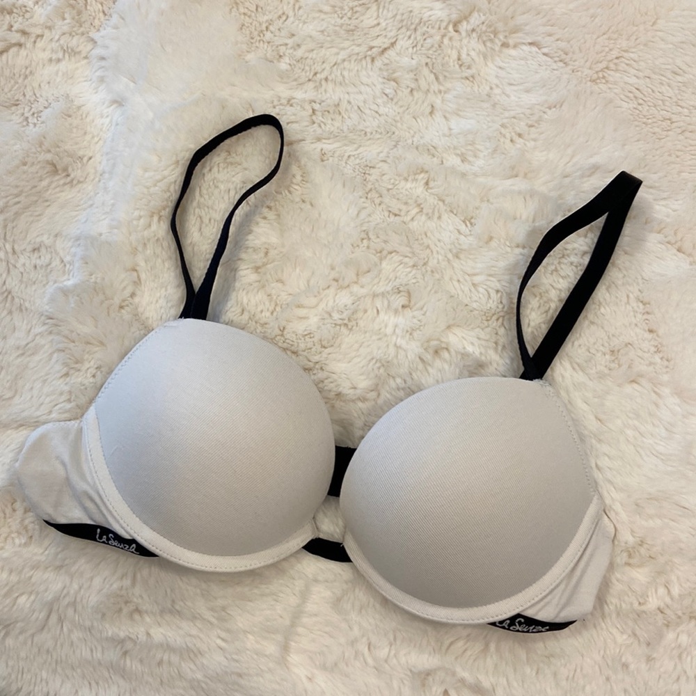 EUC * La Senza * Remix Lightly Lined Push-up Plunge Bra * 32B